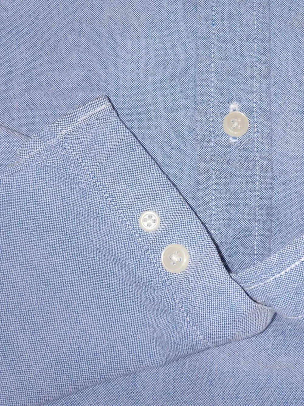 Ralph Lauren Boy's Size 12 Chambray Blue Cotton Button Down Polo Preppy